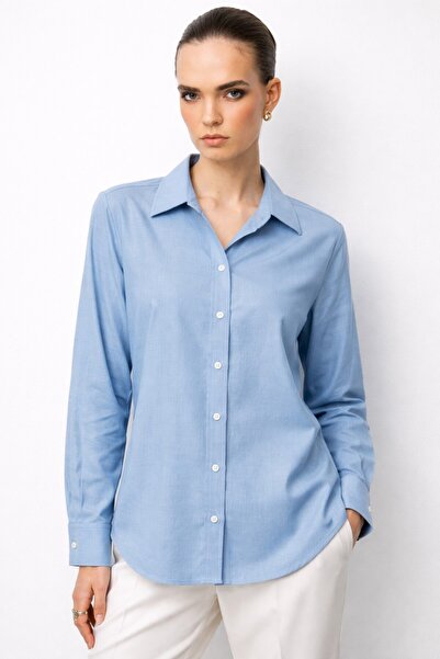 Ekol Polo Collar Linen Shirt 2026