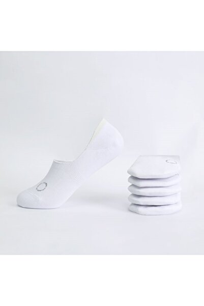 FEEL Women's Hidden Socks - 5 Pieces - White