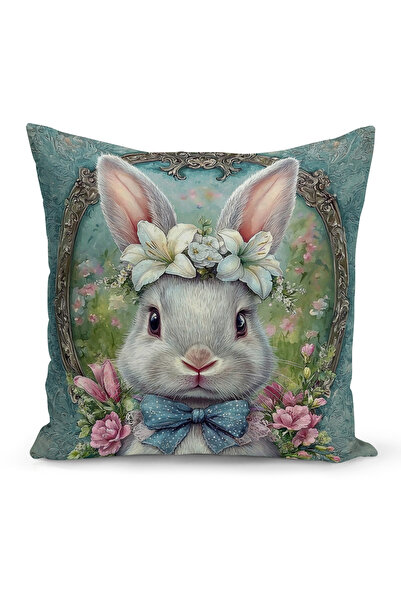 Bertille Home Ανοιξιάτικη Σειρά Κάλυμμα Μαξιλαριού Διπλής Όψης με Ψηφιακή Εκτ...