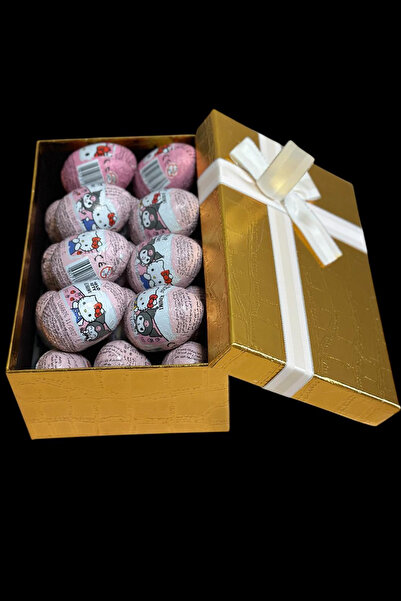 Pofika ZAİNİ Hello Kitty Çikolatalı Sürpriz Yumurta 20 Gr (12 Adet) Özel Gold...