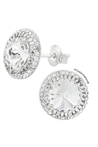 Crystal-Fashion® Silver Earrings with Swarovski Crystals