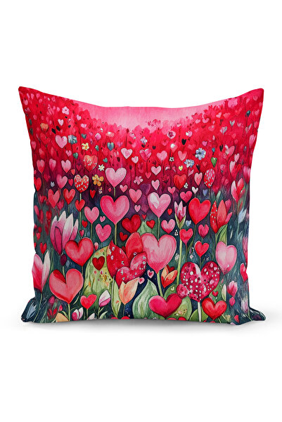 Bertille Home Ανοιξιάτικη Σειρά Κάλυμμα Μαξιλαριού Διπλής Όψης με Ψηφιακή Εκτ...