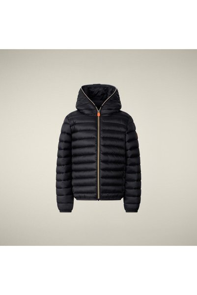 SAVE THE DUCK Iris Kız Çocuk Kapüşonlu Şişme Mont, Hafif, Parlak Kumaş, Regul...