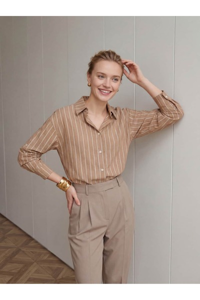 TANO Atelier Şönil Model Çift Çizgi Gömlek