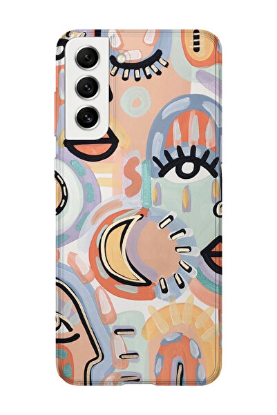 lelia حافظة هاتف شفافة مطبوعة متوافقة مع هاتف سامسونج جالاكسي S21 بلس |   مجم...