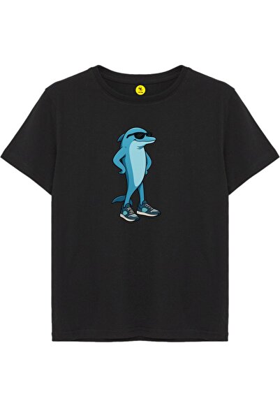 Rabona Fashion Tricou pentru copii cu imprimeu Cool Dolphin
