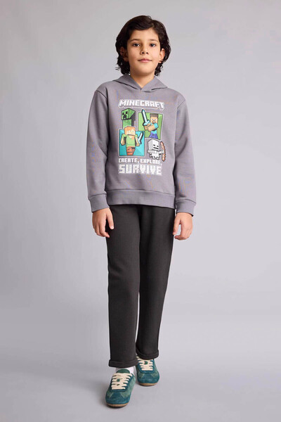 DeFacto بنطلون للأولاد من دبل باتسا أنثراسايت G6410A8/AR226