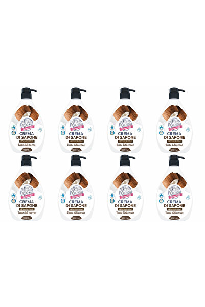 DERMOVITA Coconut Milk Cream Liquid Soap, Dermovita, 1000ml Bax 8 Pieces