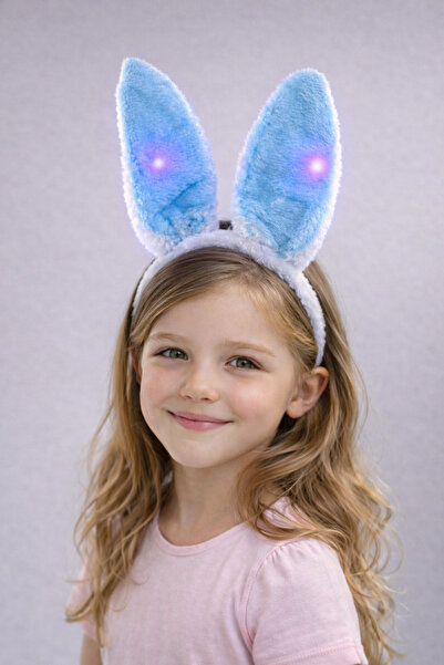 PARTİPORT LED Işıklı Peluş Tavşan Kulak Taç