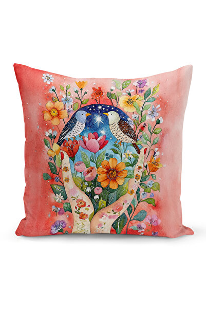 Bertille Home Spring Series Double-Sided Digital Printed Throw Pillow Cover (...