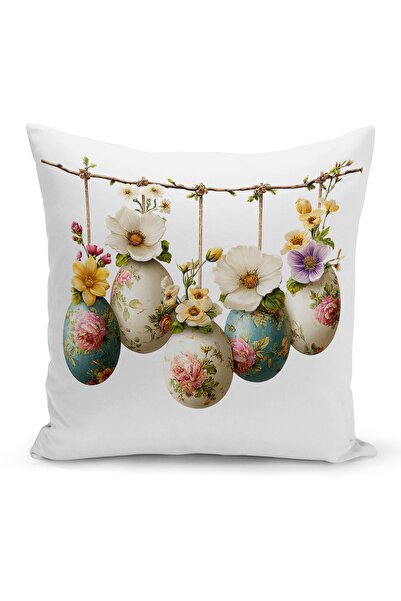 Bertille Home Ανοιξιάτικη Σειρά Κάλυμμα Μαξιλαριού Διπλής Όψης με Ψηφιακή Εκτ...