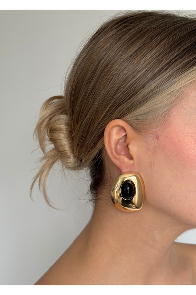 KİLİGİSTANBUL ORTASI TAŞLI ASİMETRİK KÜPE