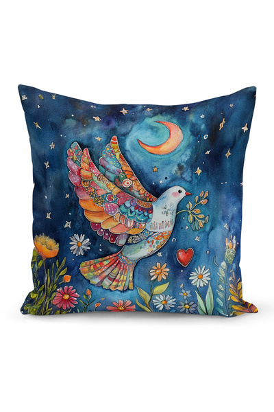 Bertille Home Ανοιξιάτικη Σειρά Κάλυμμα Μαξιλαριού Διπλής Όψης με Ψηφιακή Εκτ...