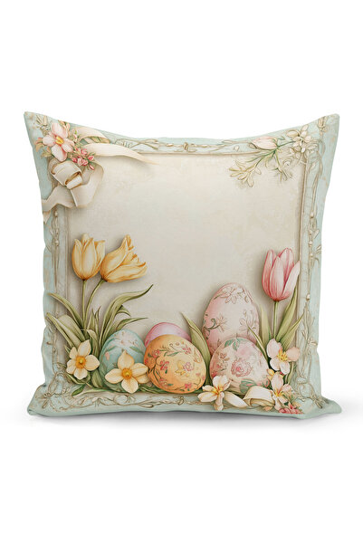 Bertille Home İlkbahar Serisi Çift Tarafı Dijital Baskılı Kırlent Kılıfı (Spr...