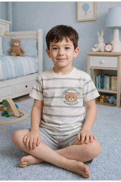 FURKYY Boy's Summer Cotton Set (Top and Bottom)