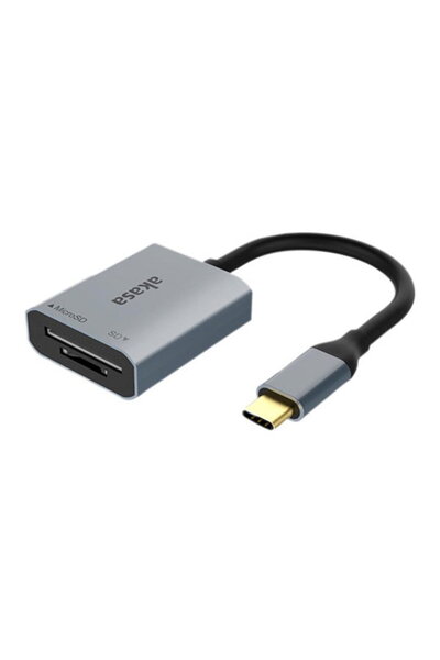 Akasa USB 3.2 Gen1 Type-C Dual Card Reader - silber