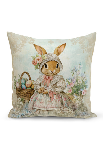 Bertille Home Ανοιξιάτικη Σειρά Κάλυμμα Μαξιλαριού Διπλής Όψης με Ψηφιακή Εκτ...