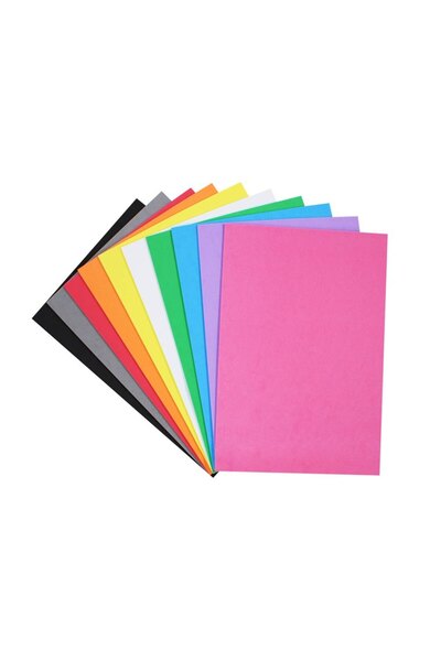 Loolipo Set 10 coli din spumă colorată, 20 x 30 cm