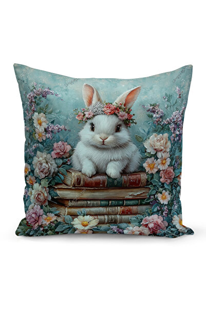 Bertille Home Husă de pernă cu imprimare digitală pe două fețe, seria Spring ...