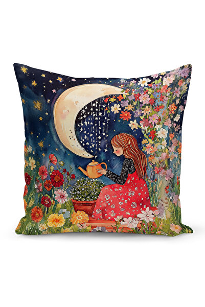 Bertille Home Spring Series Double-Sided Digital Printed Throw Pillow Cover (...