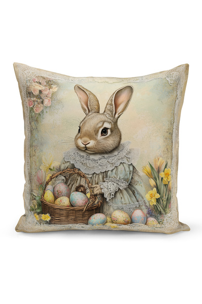 Bertille Home Ανοιξιάτικη Σειρά Κάλυμμα Μαξιλαριού Διπλής Όψης με Ψηφιακή Εκτ...