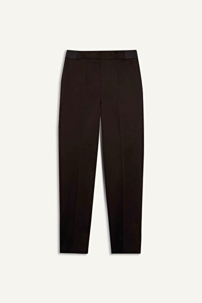 DeFacto Sigaret Normal Bell Satin Brown Women's Trousers J8743Az/Bn220