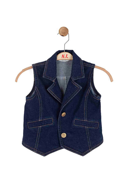 NK 31705 Елегантний жилет для дівчаток, синій