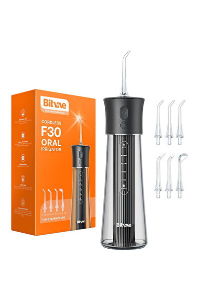 Bitvae Water flosser with nozzles set BV F30 (black)