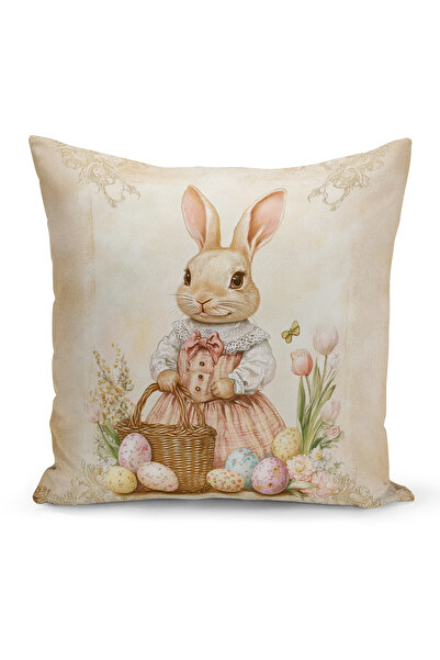 Bertille Home Ανοιξιάτικη Σειρά Κάλυμμα Μαξιλαριού Διπλής Όψης με Ψηφιακή Εκτ...