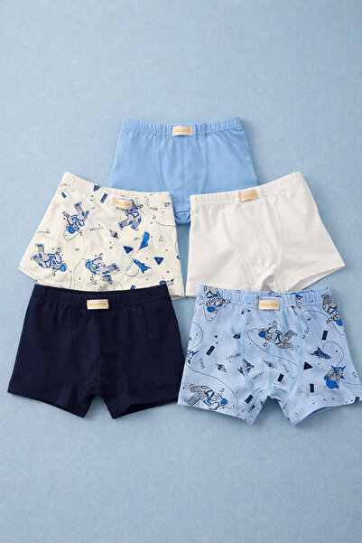 Katia&Bony Αγόρια Μπόξερ με διαστημικό σχέδιο 5 τεμαχίων