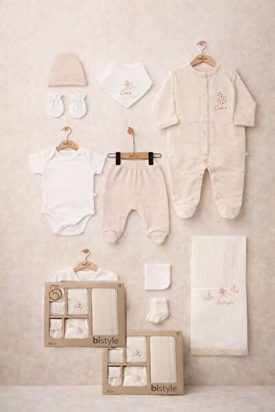 Bistyle GOTS Sertifikalı 10lu Set Make Happy Taş Rengi-Kız