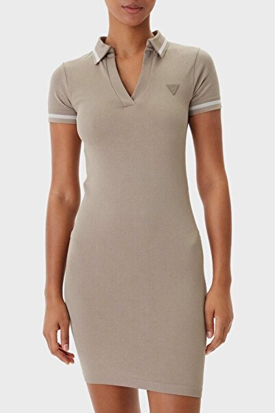 Guess 4g Logo Slim Fit Polo Neck Mini Dress V6Rk02Z4692 Dress V6Rk02 Z4692 Fnl8