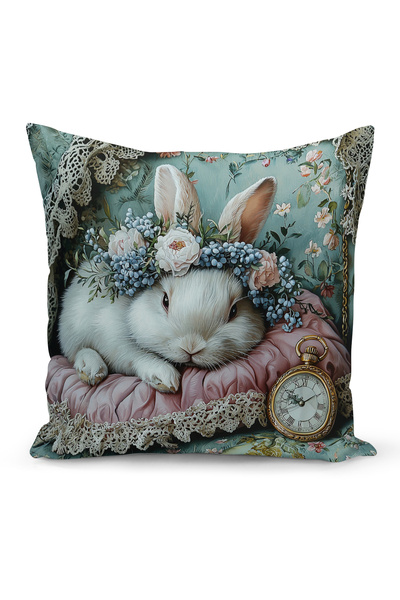 Bertille Home Husă de pernă cu imprimare digitală pe două fețe, seria Spring ...