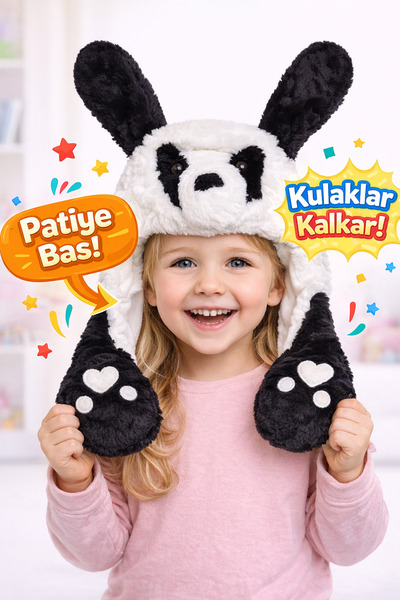 Selvira Patiye Pressure Ears Shield Plush Animal Hat |   Children's Winter Co...