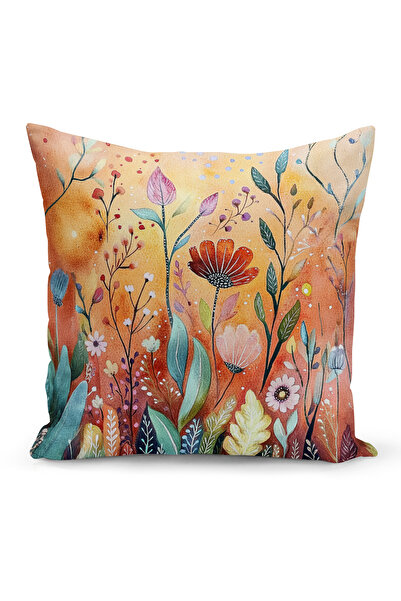 Bertille Home Husă de pernă cu imprimare digitală pe două fețe, seria Spring ...