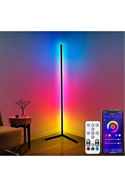 Generic Floor Standing RGB Corner Neon Lamp – Multi-Color LED Light with App ...
