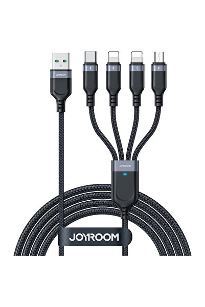 Joyroom 4in1 USB cable USB-A - USB-C / 2 x Lightning / Micro for charging and...