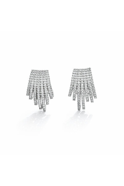 neslyaccessories Silver Sparkle Earrings
