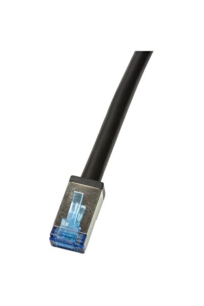LogiLink PATCH CORD S/FTP Cat6a, 10m negru, outdoor, teaca PE impotriva intem...