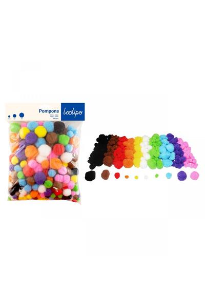 Loolipo Multicolor pom-pom set - 300 pieces