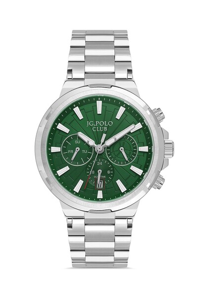 JG. Polo Club Men's Green Dial Multifunctional Watch
