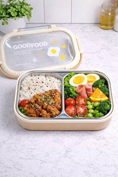 Brillant Cutie de prânz Goodfood cu 2 compartimente BR-6670 21x15x7,5cm