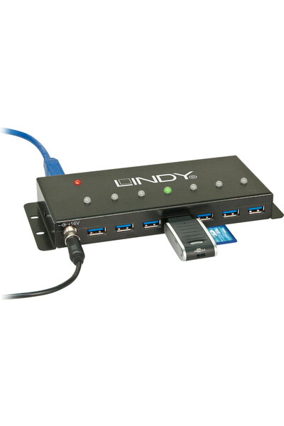 LİNDY 7 Port Industrial USB 3.0 Hub