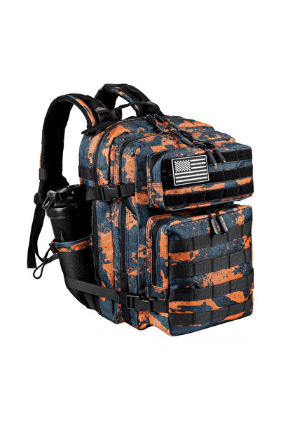 QUİCKPREP حقيبة ظهر تكتيكية بسعة كبيرة 45 لتر - حقيبة عسكرية مقاومة للماء للا...