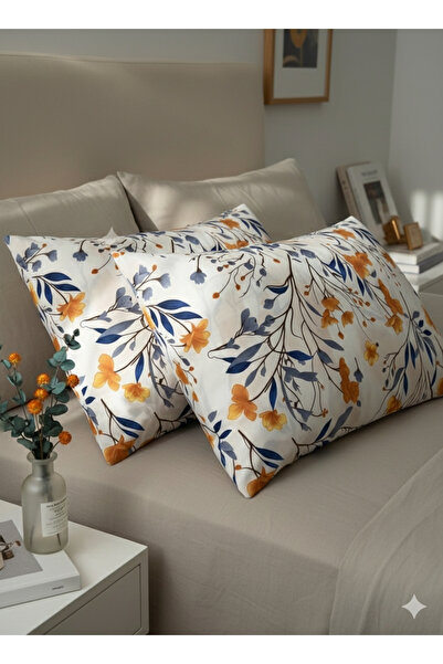 GOOD MORNİNG PAMUKKALE VİNTAGE ÇİÇEKLİ DESEN YASTIK KILIFI 2 Lİ 50X70