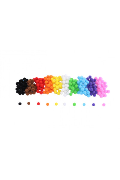 Loolipo Multicolor pom-pom set, 200 pcs