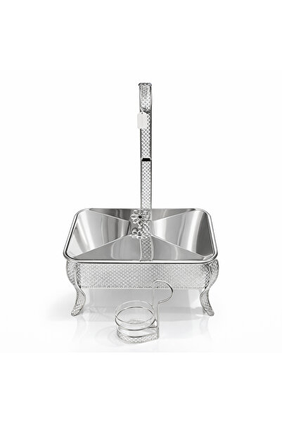 Bin Shihon Luxury stainless steel buffet warmer with an elegant design, 6 lit...