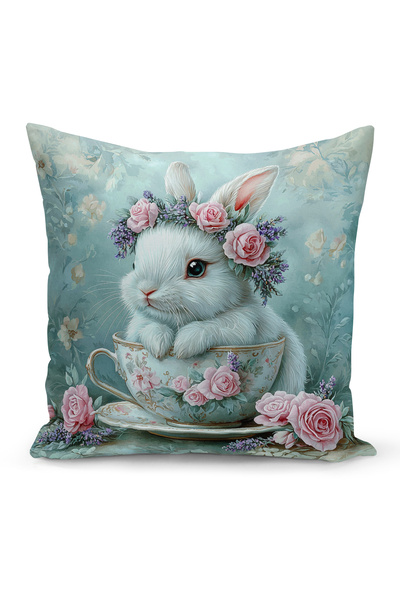 Bertille Home Ανοιξιάτικη Σειρά Κάλυμμα Μαξιλαριού Διπλής Όψης με Ψηφιακή Εκτ...