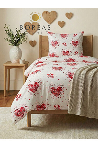 Boreas Home طقم غطاء لحاف مفرد مطاطي من LOVE