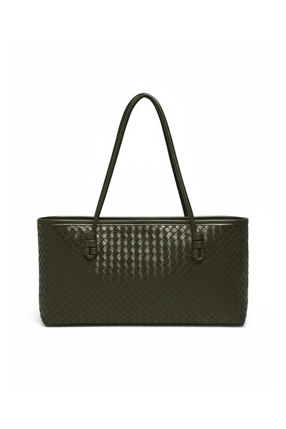 lia accessorize Kadın retro yeşil omuz çantası